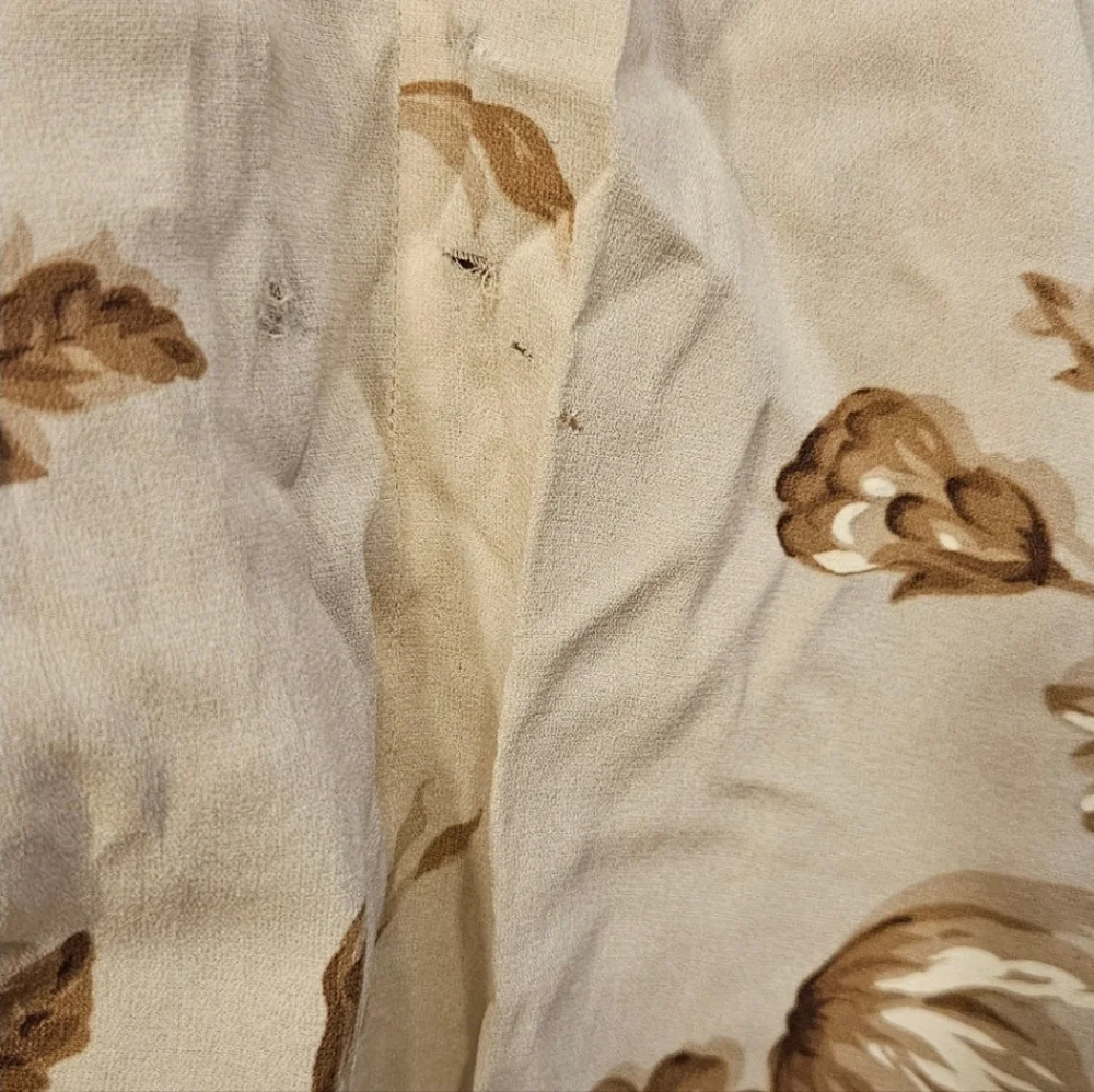 Vintage Spring 1997 Dolce & Gabbana Beige & Cream Floral Silk Maxi Dress - Picture 10 of 16